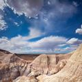 Petrified National Forest, Blue Mesa and Spring Clouds