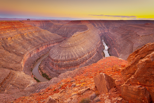 Goosenecks of the San Juan River, Sunset -5